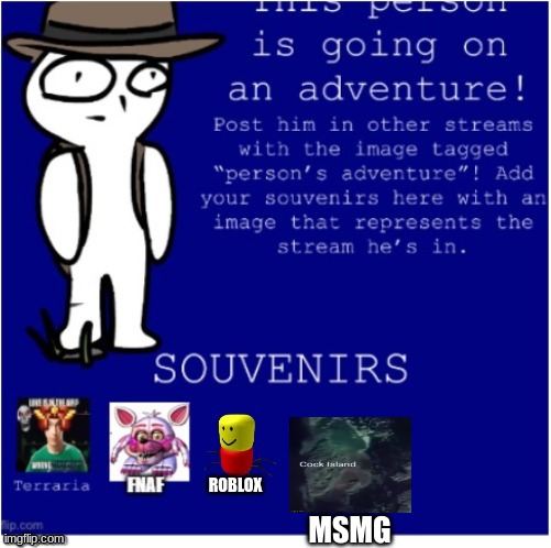 person's adventure | MSMG | image tagged in person | made w/ Imgflip meme maker
