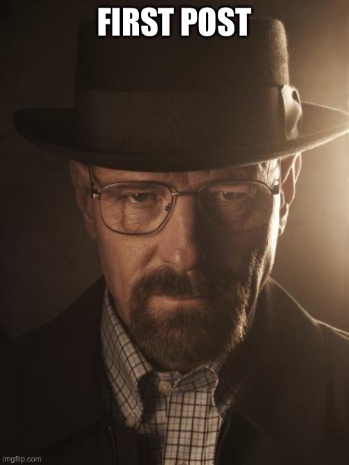 Walter White | FIRST POST | image tagged in walter white | made w/ Imgflip meme maker