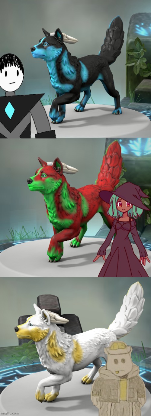 I made Versehounds for Collector, Inkmatas, and Eggy | made w/ Imgflip meme maker