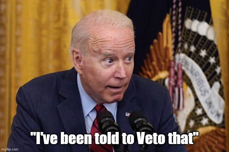 "I've been told to Veto that" | made w/ Imgflip meme maker