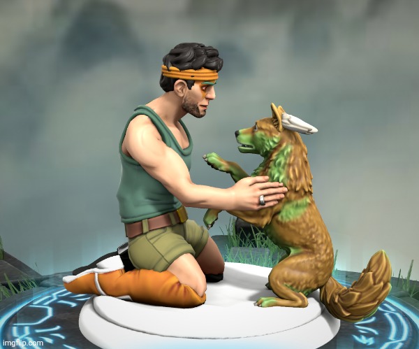 Gingerbread Man has a pet Versehound now | made w/ Imgflip meme maker