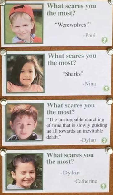 High Quality what scares you the most Blank Meme Template
