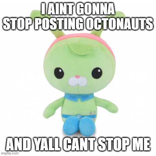 da gorl | I AINT GONNA STOP POSTING OCTONAUTS; AND YALL CANT STOP ME | image tagged in da gorl | made w/ Imgflip meme maker