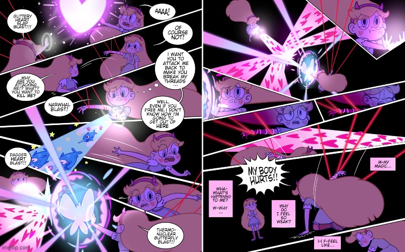 Stellar Collision (Part 3B) | image tagged in comics/cartoons,star vs the forces of evil | made w/ Imgflip meme maker