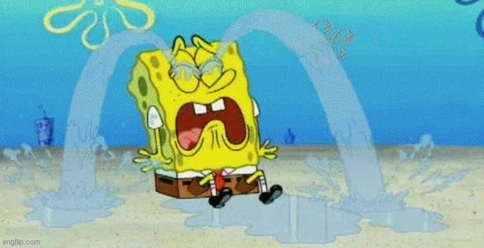 sad crying spongebob | image tagged in sad crying spongebob | made w/ Imgflip meme maker