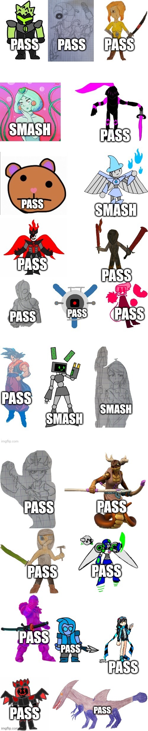 Shrek? Hard smash | PASS; PASS; PASS; SMASH; PASS; PASS; SMASH; PASS; PASS; PASS; PASS; PASS; PASS; SMASH; SMASH; PASS; PASS; PASS; PASS; PASS; PASS; PASS; PASS; PASS | image tagged in imgflip-bossfights oc list 8 0 | made w/ Imgflip meme maker