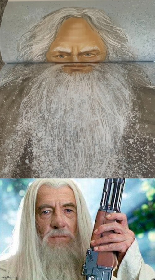 Lined between the head | image tagged in gandolf reloaded,reposts,repost,cursed image,you had one job,memes | made w/ Imgflip meme maker