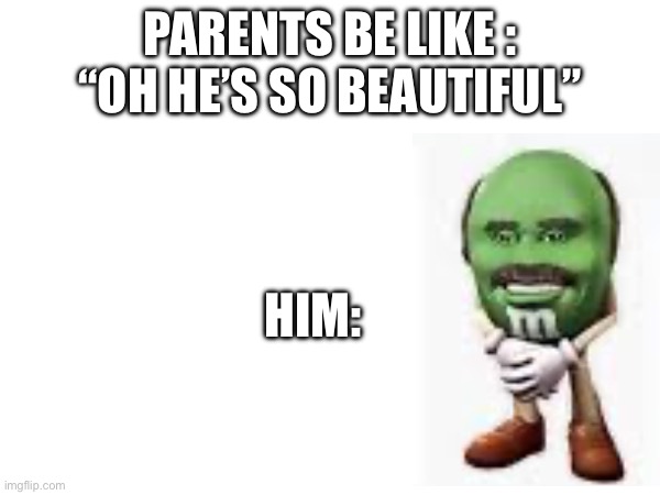 Hehe boy | PARENTS BE LIKE : “OH HE’S SO BEAUTIFUL”; HIM: | image tagged in lady gaga | made w/ Imgflip meme maker
