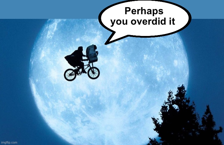 Perhaps you overdid it | made w/ Imgflip meme maker