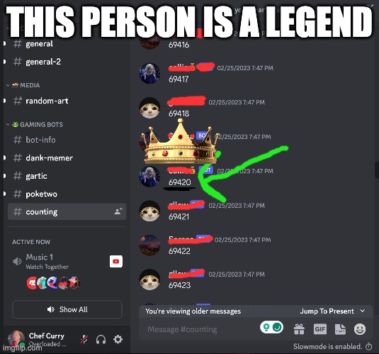 69420 | THIS PERSON IS A LEGEND | image tagged in 69420,discord,funny,memes | made w/ Imgflip meme maker