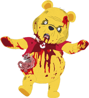 pooh zombie Blank Meme Template