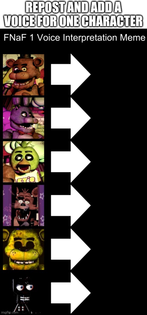 Fnaf 1 Blank Meme Template