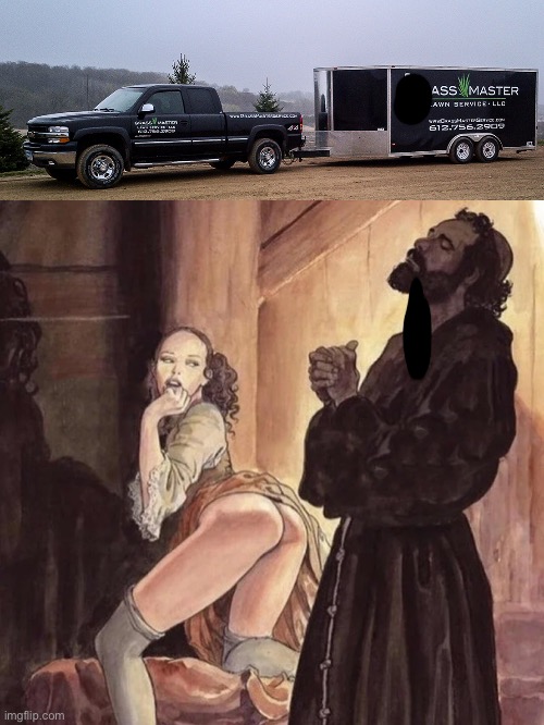 Ass Master | image tagged in monk temptation,master,ass | made w/ Imgflip meme maker