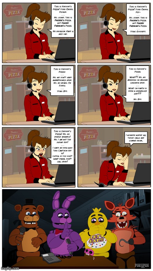 Freddie's Pizza (This Is From Google) | image tagged in fnaf,comics | made w/ Imgflip meme maker