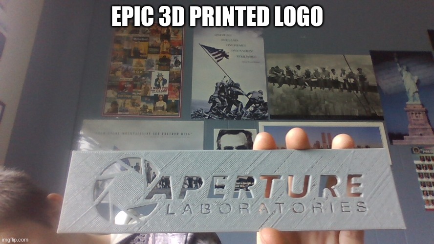 SPAAAAAAAAAACCCCCCEEEEEEEEEEE | EPIC 3D PRINTED LOGO | made w/ Imgflip meme maker