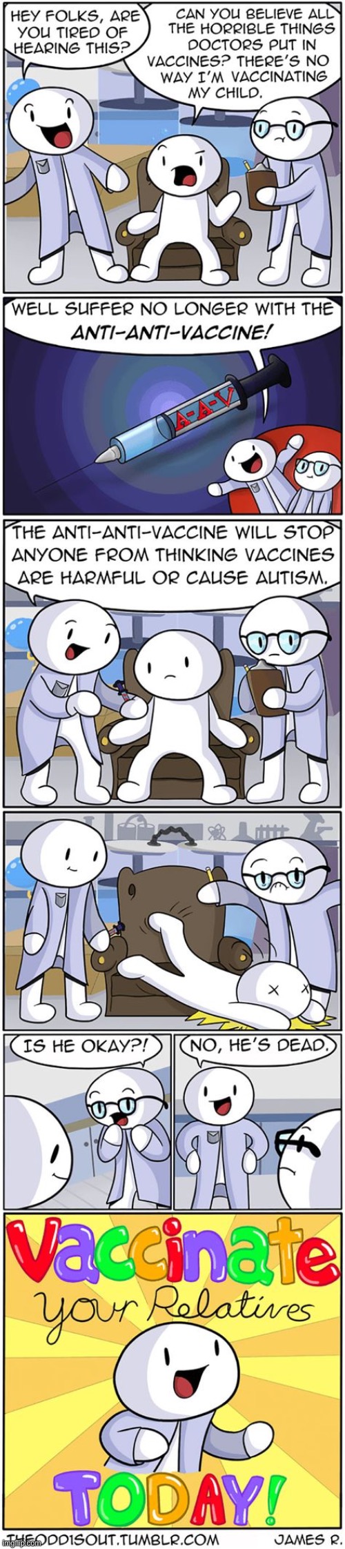 915 | image tagged in vaccines,vaccination,death,comics,comics/cartoons,theodd1sout | made w/ Imgflip meme maker