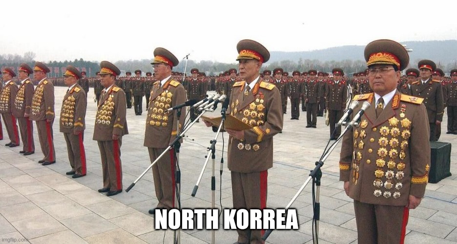 North Korea Medals | NORTH KORREA | image tagged in north korea medals | made w/ Imgflip meme maker
