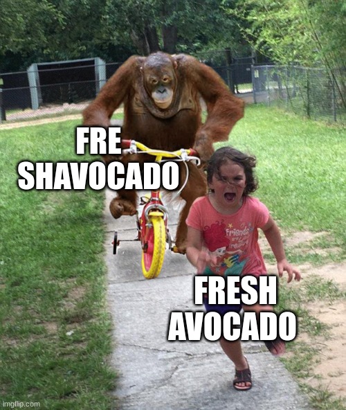 Fre Shavacado Fresh Avocado Funny Meme Drawstring Bag