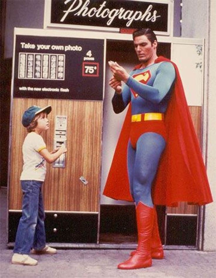 High Quality Superman and Kid Blank Meme Template