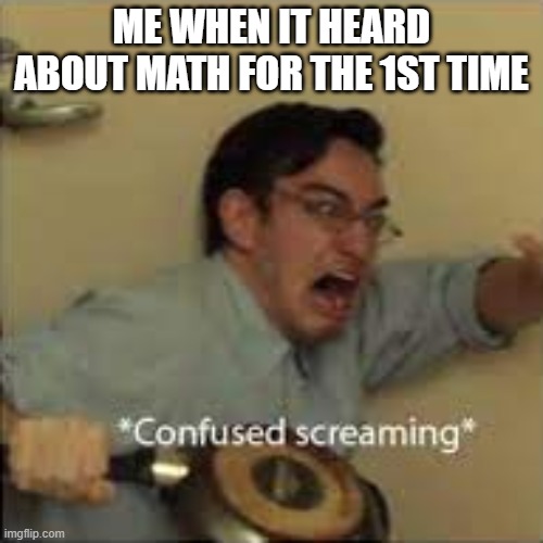 ME WHEN IT HEARD ABOUT MATH FOR THE 1ST TIME | made w/ Imgflip meme maker