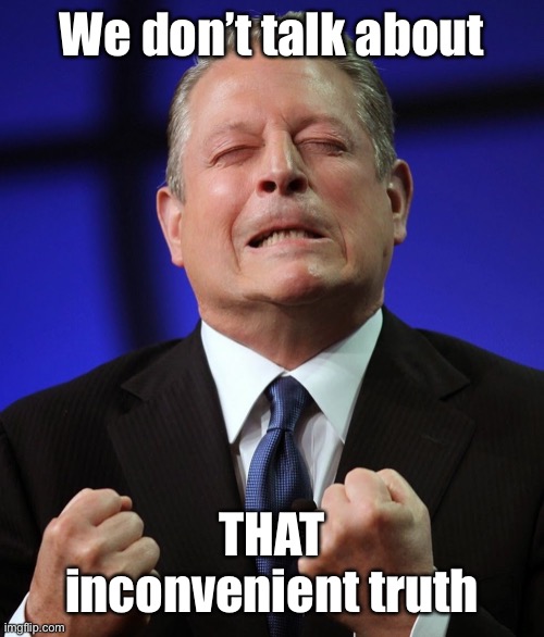 Al gore | We don’t talk about THAT inconvenient truth | image tagged in al gore | made w/ Imgflip meme maker