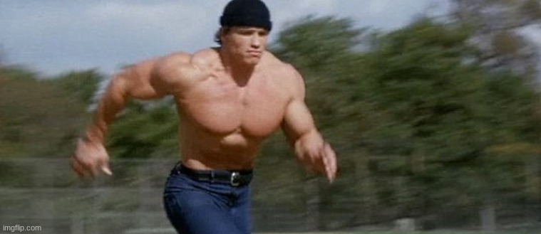 Arnold schwarzenegger running | image tagged in arnold schwarzenegger running | made w/ Imgflip meme maker