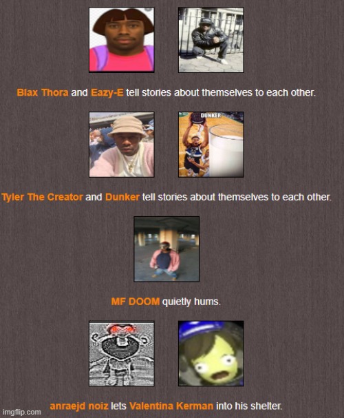 Night 1 probably also has lots of rapping. | image tagged in hunger games | made w/ Imgflip meme maker