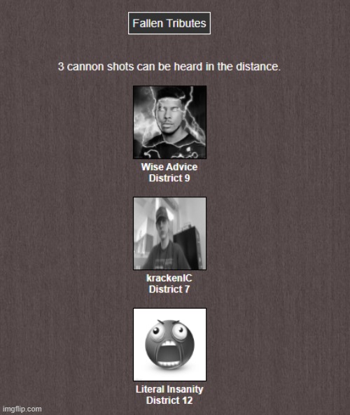 F | image tagged in hunger games | made w/ Imgflip meme maker