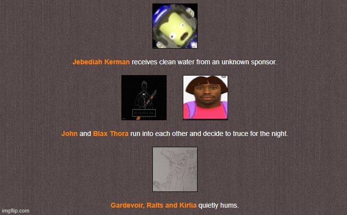 Night 4 ends. | image tagged in hunger games | made w/ Imgflip meme maker