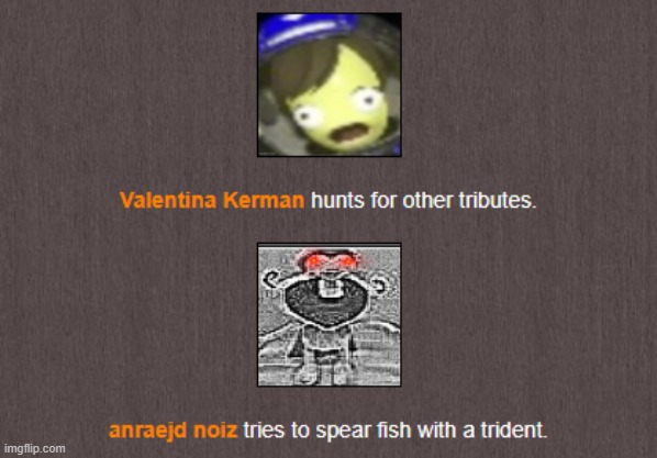 Day 7 ends. | image tagged in hunger games | made w/ Imgflip meme maker