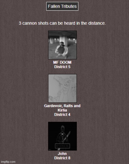 Big F | image tagged in hunger games | made w/ Imgflip meme maker