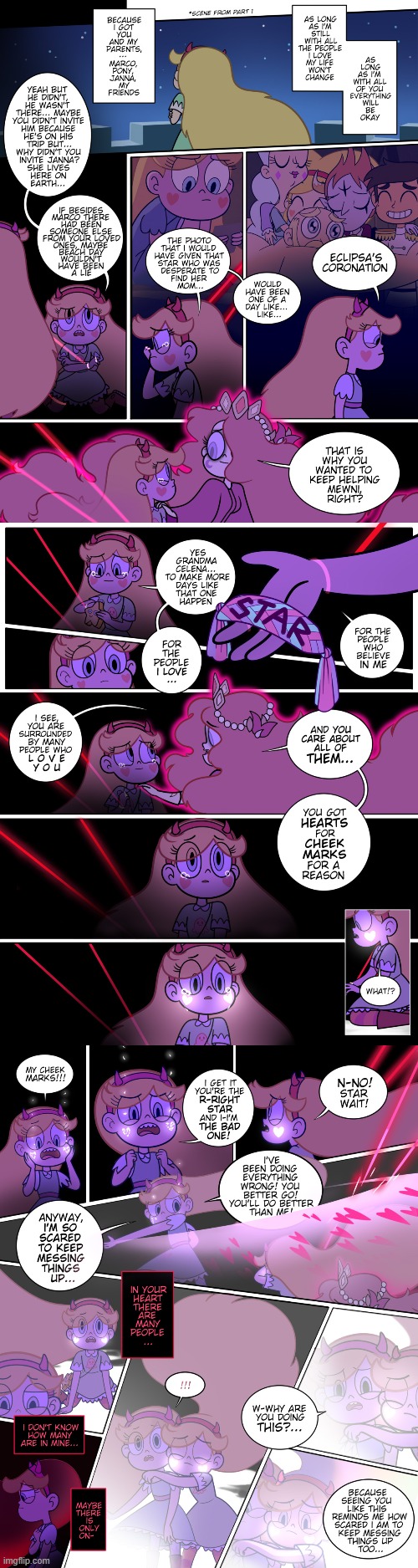 Stellar Collision (Part 5B) | image tagged in comics/cartoons,star vs the forces of evil | made w/ Imgflip meme maker