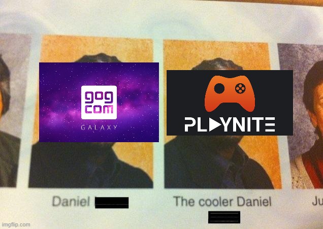 One works and the other don't | image tagged in the cooler daniel,gaming,videogames | made w/ Imgflip meme maker