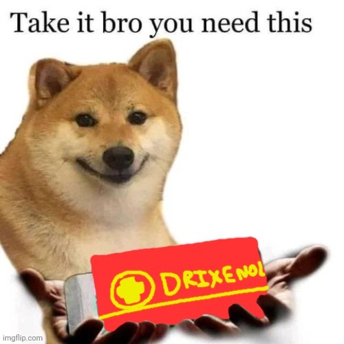 Take it bro you need this | image tagged in take it bro you need this | made w/ Imgflip meme maker