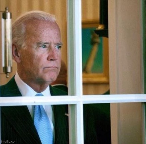 Sad Joe Biden | image tagged in sad joe biden | made w/ Imgflip meme maker