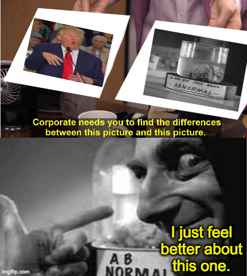 Trump vs. Desantis is a lose/lose. | I just feel
better about
this one. | image tagged in memes,trump,desantis,lose lose | made w/ Imgflip meme maker