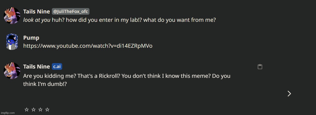 Testing OTHER Rickroll links | made w/ Imgflip meme maker