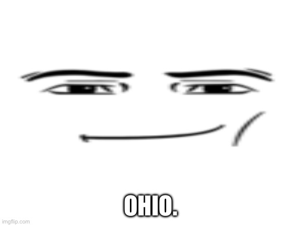 Man face | OHIO. | image tagged in ohio,only in ohio,man face | made w/ Imgflip meme maker