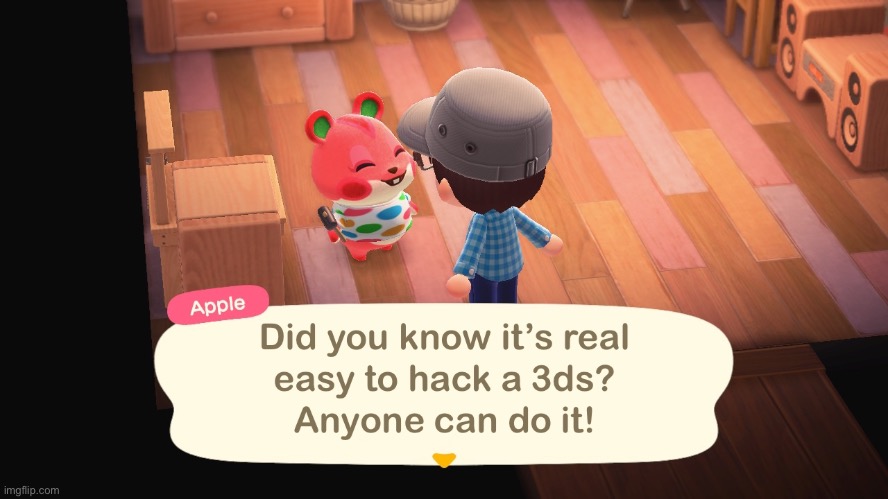 I haven’t seen him say that before | image tagged in animal crossing,3ds | made w/ Imgflip meme maker