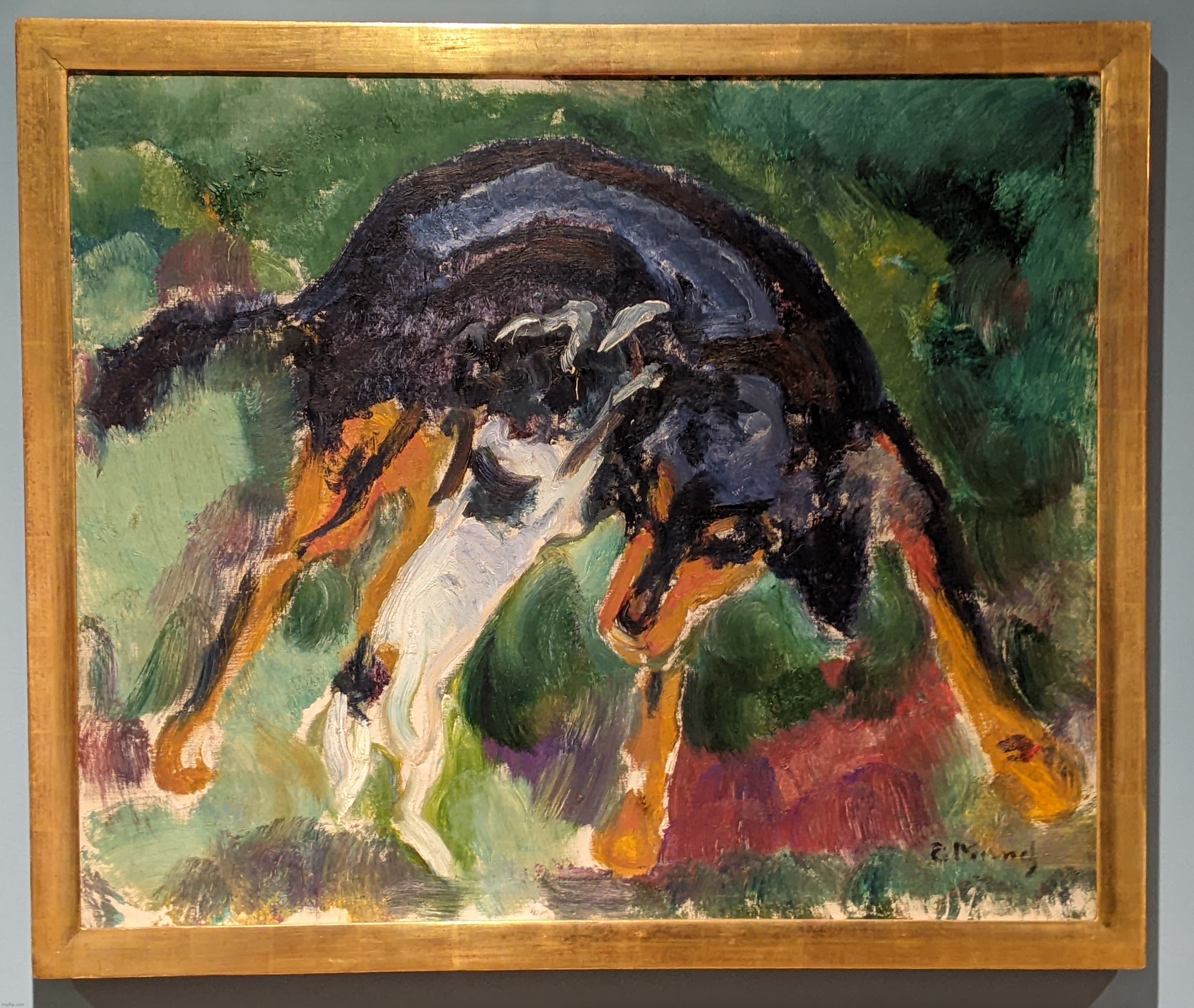 Edvard Munch | image tagged in dog,dogs,doggo,doggos,dog week,doggo week | made w/ Imgflip meme maker