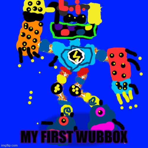 my first light island wubbox | MY FIRST WUBBOX | image tagged in dont judge me ok im not good at art | made w/ Imgflip meme maker