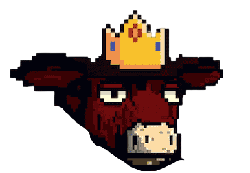 High Quality King Bull Head Blank Meme Template