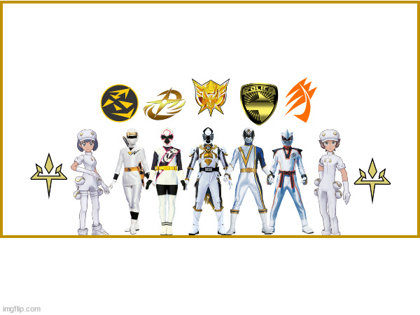 Sentai White with Aether Foundation | image tagged in pokemon,team,super sentai,power rangers,white | made w/ Imgflip meme maker