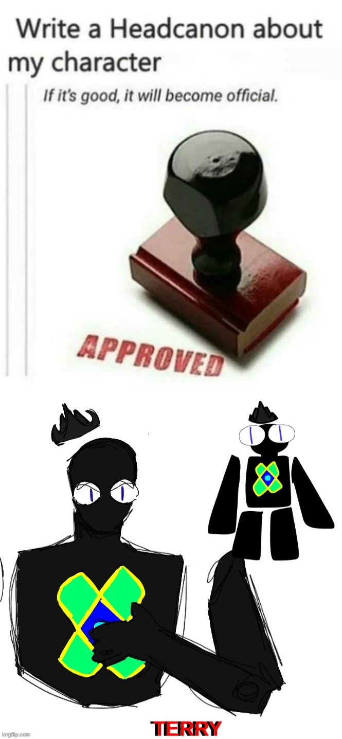 drawing by mush | image tagged in write a headcanon about my character | made w/ Imgflip meme maker