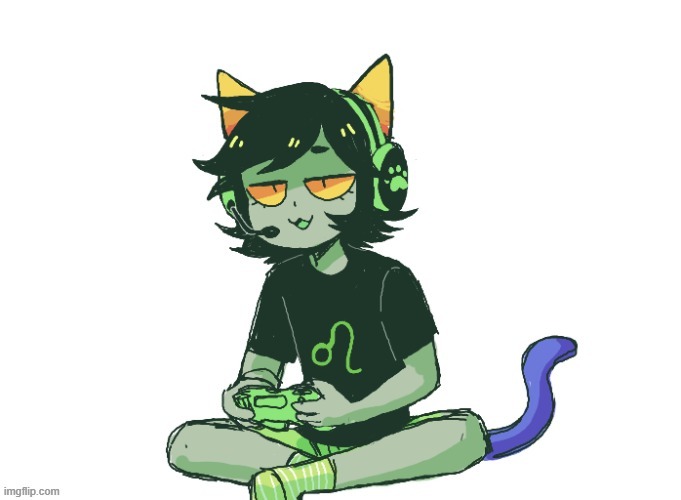 Nepeta gaming | image tagged in nepeta gaming | made w/ Imgflip meme maker