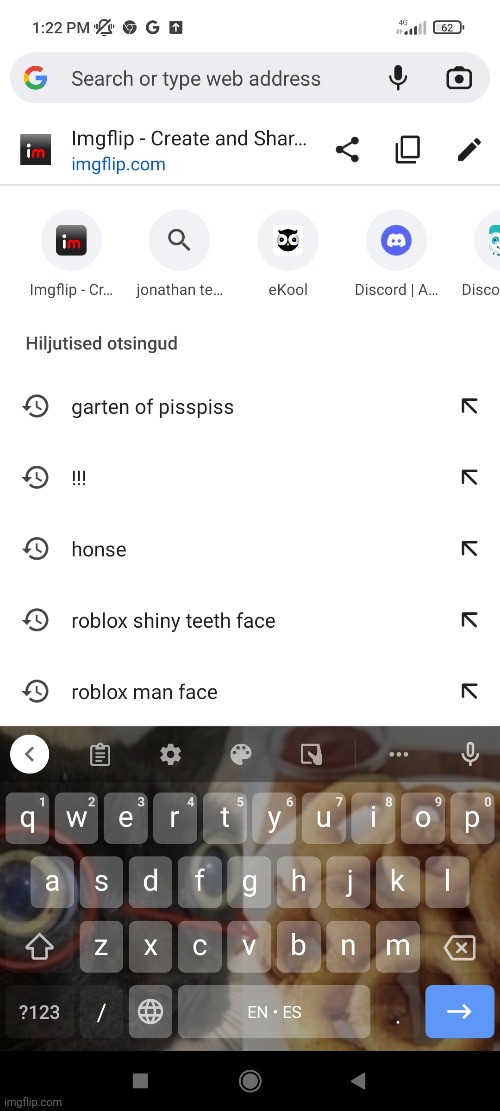 Search history reveal | made w/ Imgflip meme maker