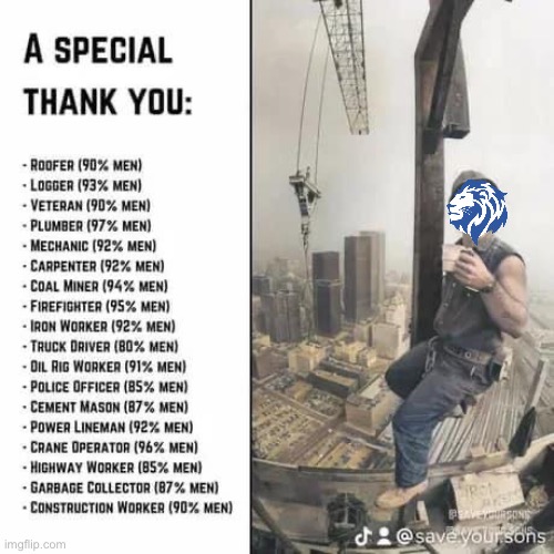 A special thank you to men | image tagged in a special thank you to men | made w/ Imgflip meme maker