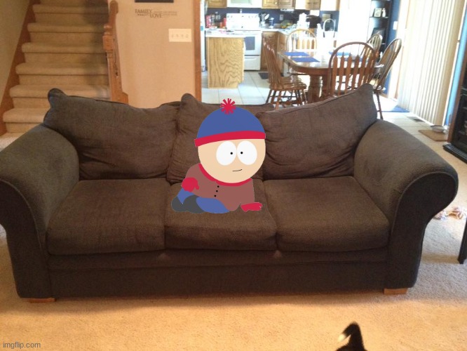 Navy Blue Couch | image tagged in navy blue couch | made w/ Imgflip meme maker