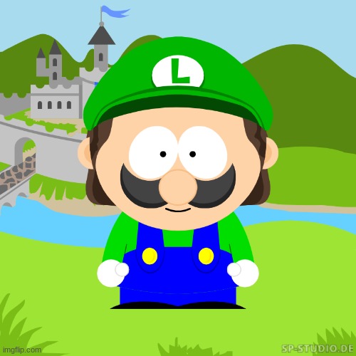 Luigi recreated in South Park | made w/ Imgflip meme maker