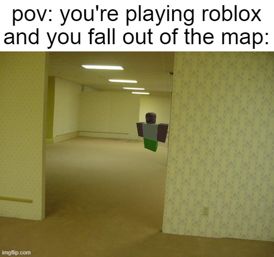 PicturePunches: Meme: Roblox Noob In The Backrooms